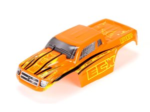 ECX 1/18 Painted Body Set, Orange/Yellow: 4WD Ruckus