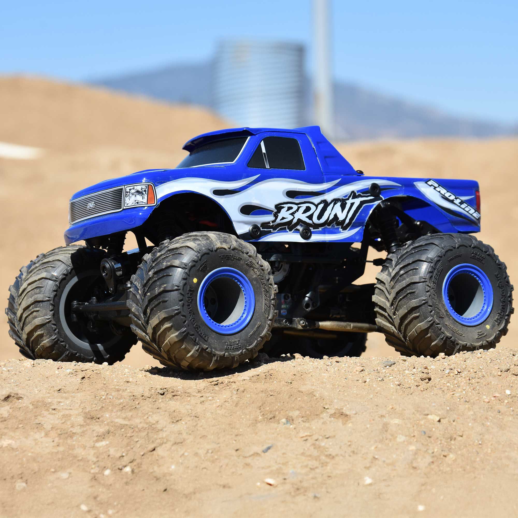 PRO 1/18 Pre-Cut Brunt Tough-Color Blue Body for Losi Mini LMT - Image 3