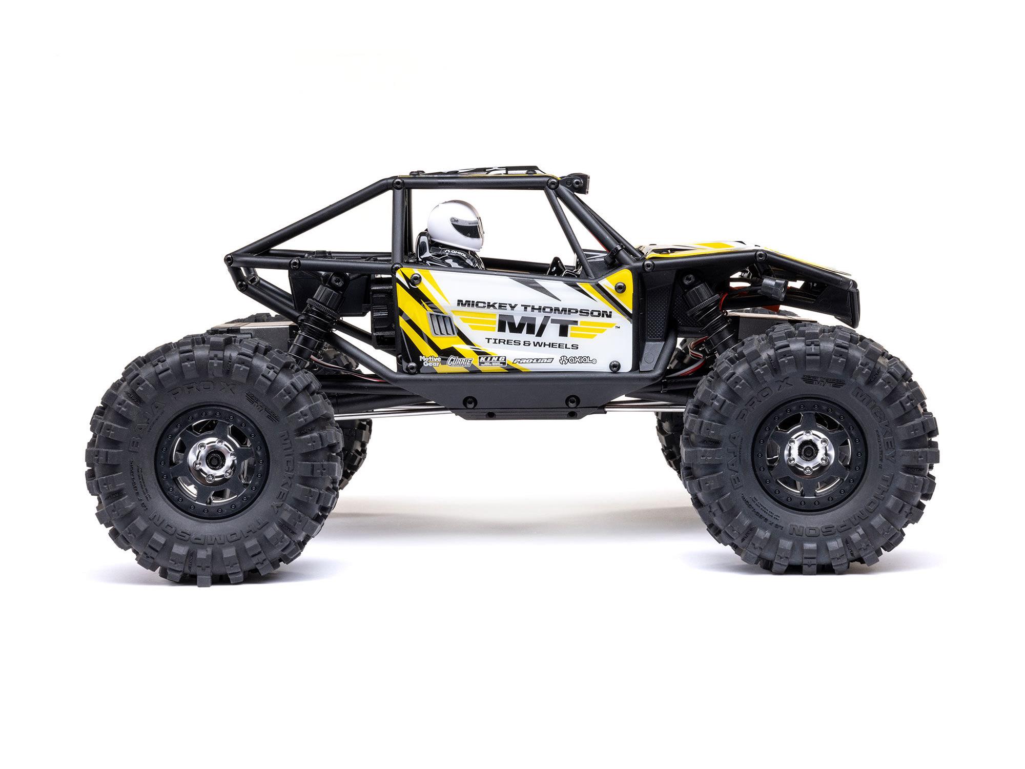 Axial 1/18 UTB18 Capra 4WS 4WD Trail Buggy RTR with Bat/Chg Yellow - Image 4