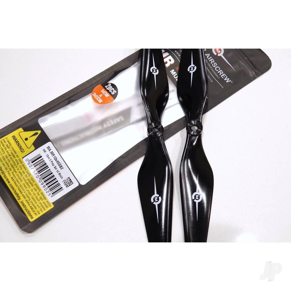 Master Airscrew 11x4.5 MR Propeller Set x2 Black - Image 5