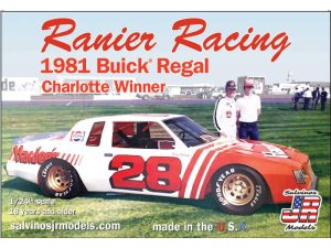 Salvinos JR Models 1:24 Rainer Racing 1981 Buick Charlotte Winner Driven by Bobby Allison