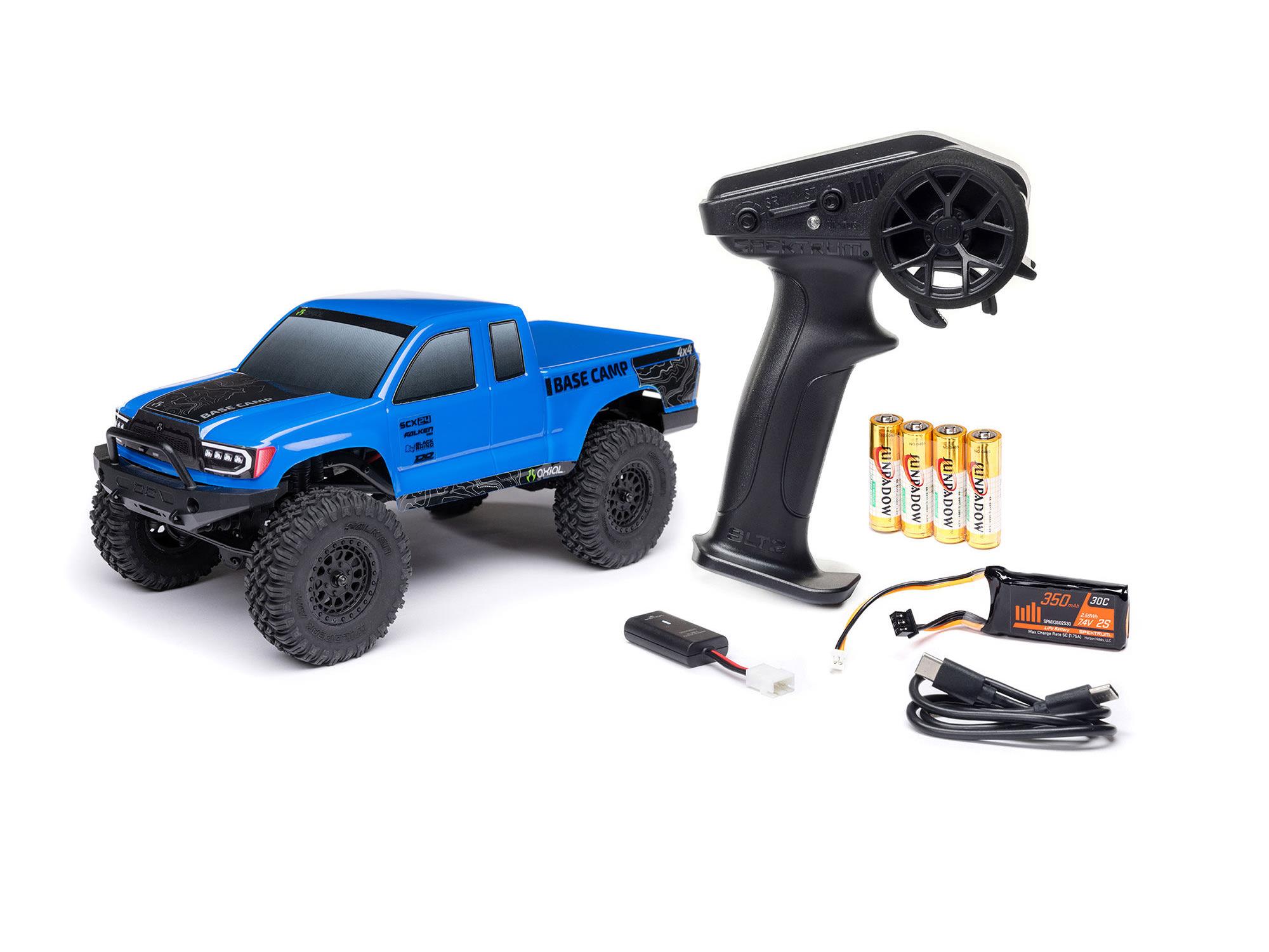 Axial 1/24 SCX24 Base Camp 4WD Rock Crawler RTR Blue - Image 6