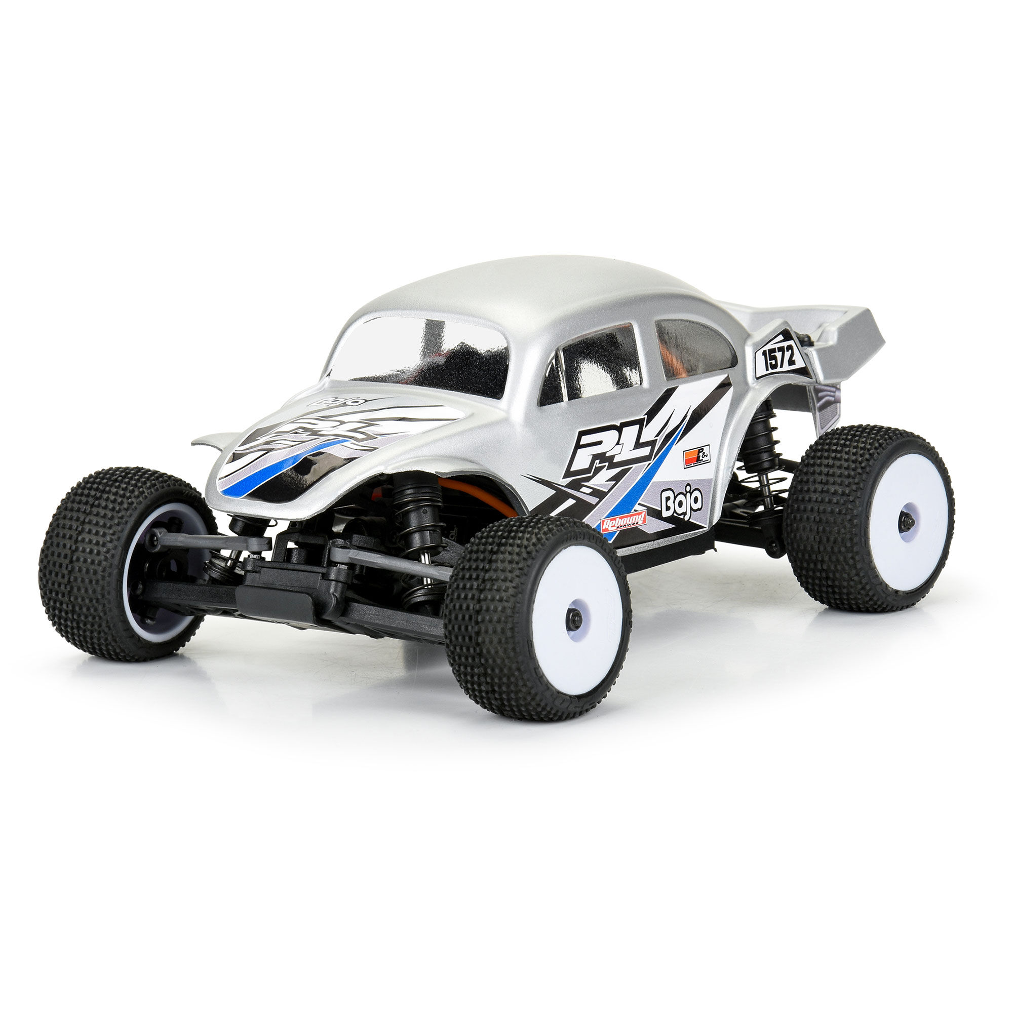 PRO 1/28 VW Baja Bug Clear Body: Micro-T - Image 2