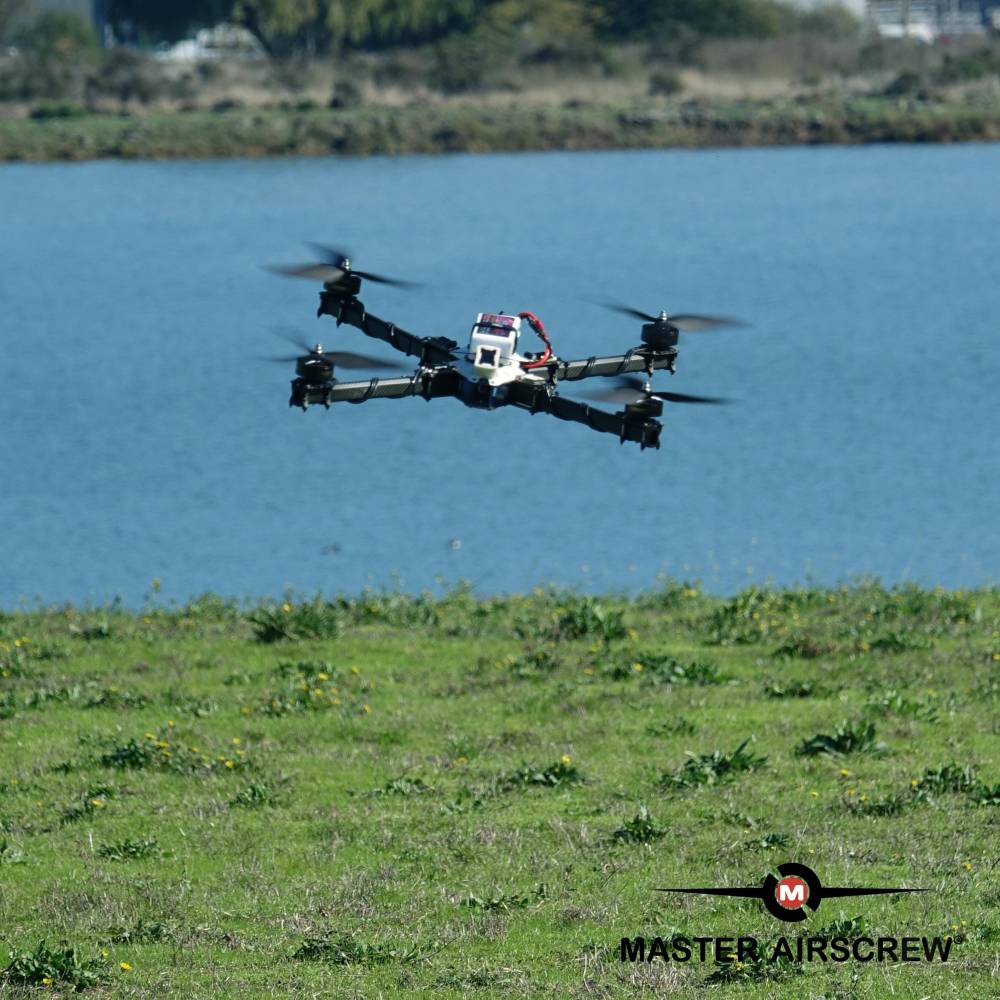 Master Airscrew 12x11 3X Power X-Class Giant Racing Drone Propeller (CW) Reverse/Pusher Orange - Image 8