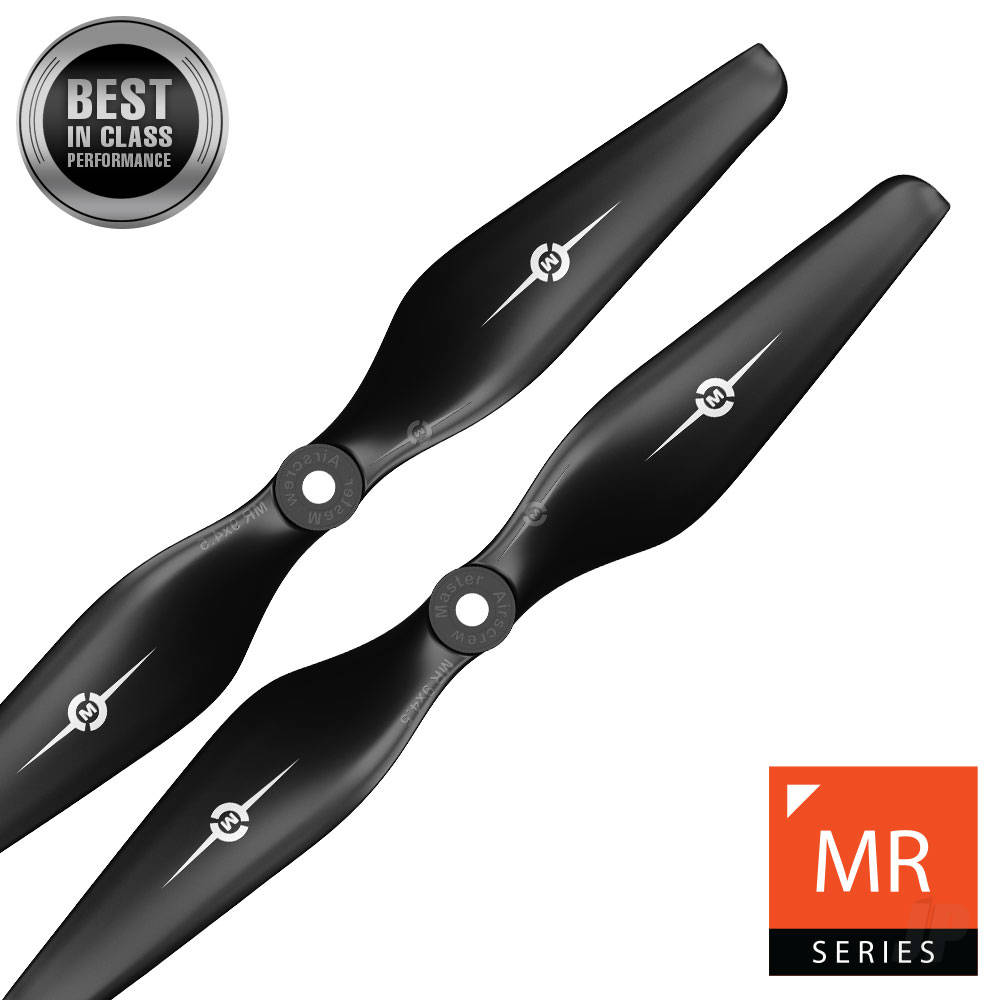 Master Airscrew 12x4.5 MR Propeller Set x2 Black