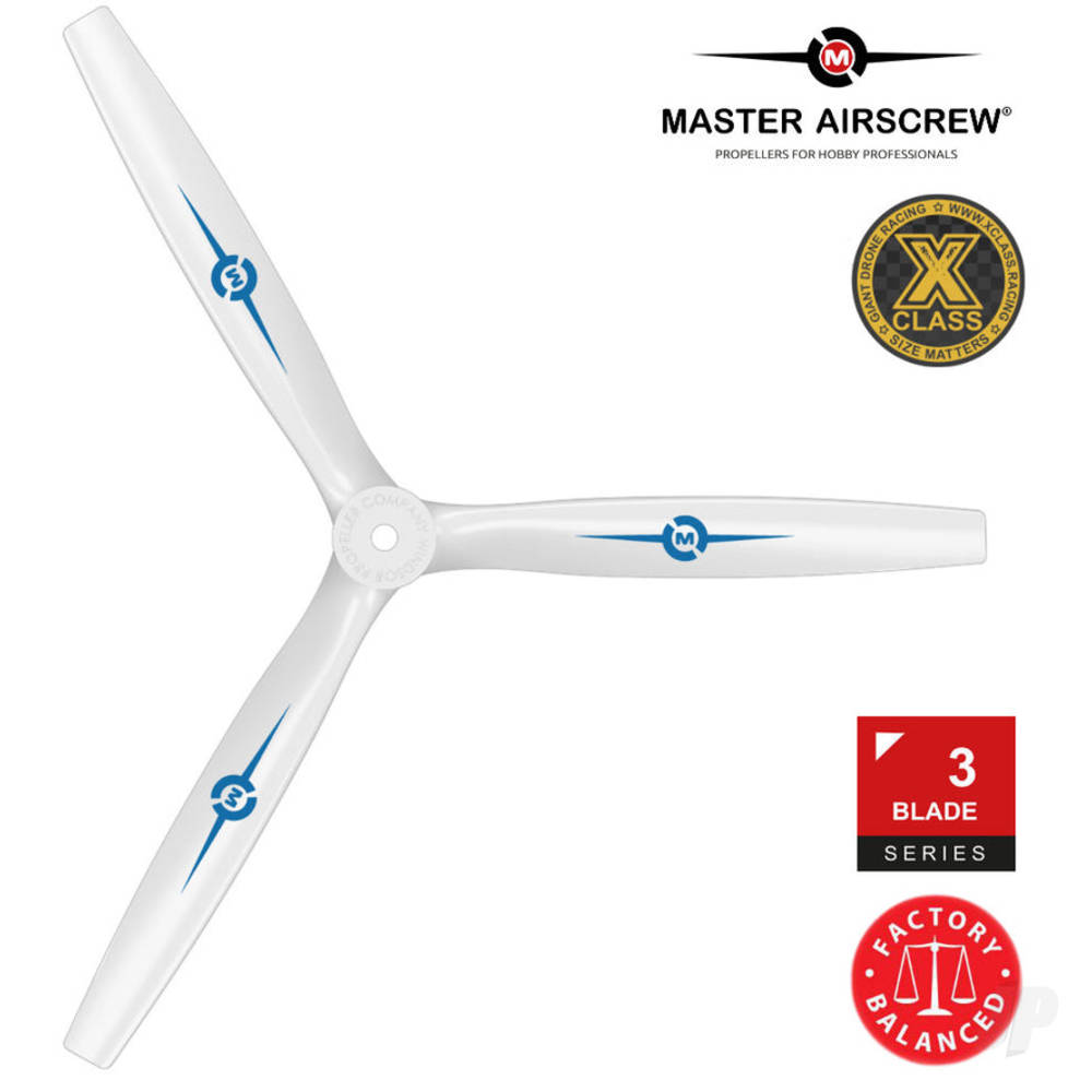 Master Airscrew 13x12 3-Blade Propeller White