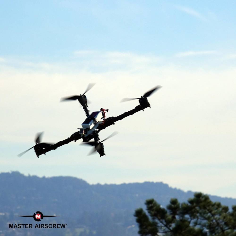 Master Airscrew 13x12 3X Power X-Class Giant Racing Drone Propeller (CW) Reverse/Pusher Black - Image 5