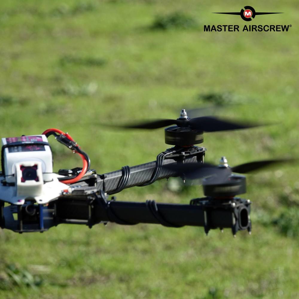 Master Airscrew 13x12 3X Power X-Class Giant Racing Drone Propeller (CW) Reverse/Pusher Black - Image 7