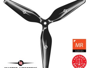 Master Airscrew 13x6.5 3MR 3-Blade Propeller (CW) Reverse/Pusher Black