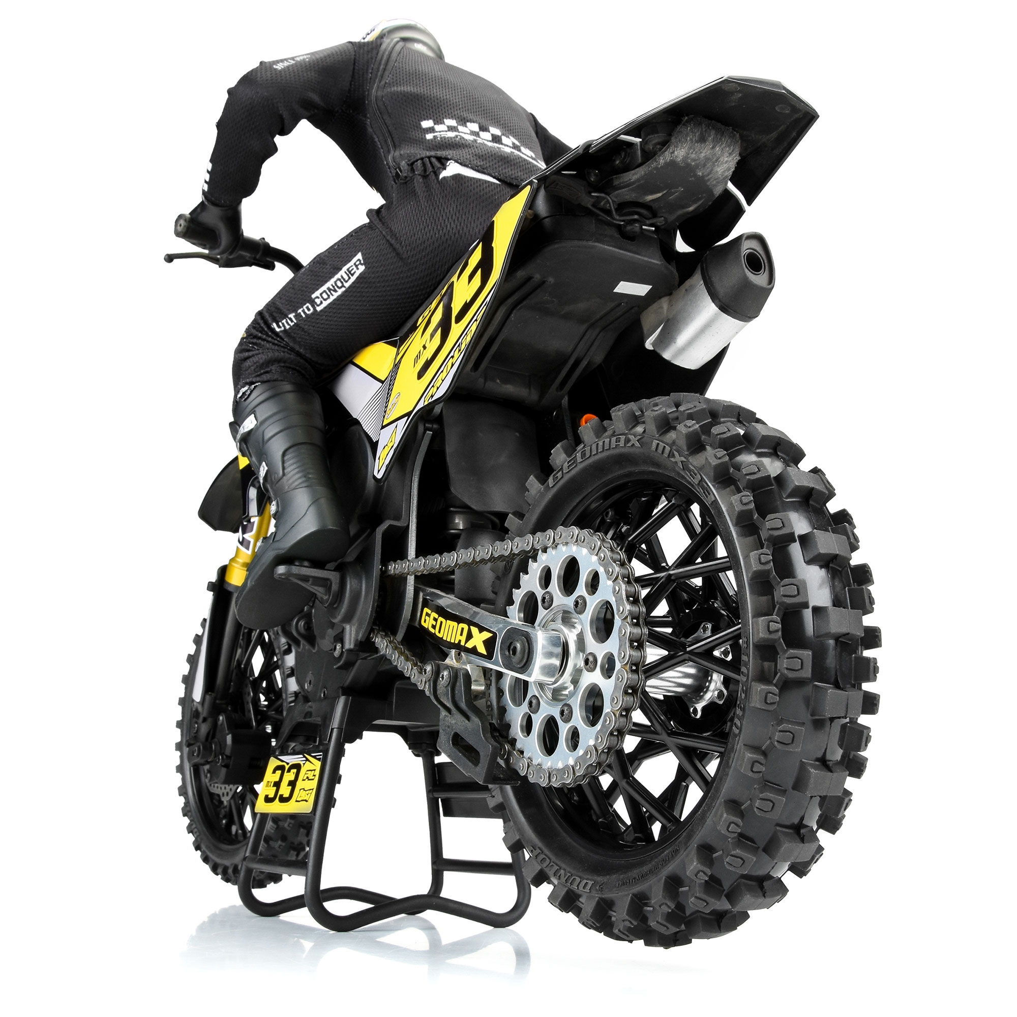 PRO 1/4 Dunlop Geomax MX33 CR4 Rear Tire MTD Black: Promoto-MX - Image 4
