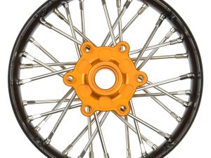 PRO 1/4 Pro-Spec Aluminum V2 Bead Front Wheel Black/Gold (1): Pr