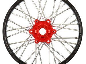 PRO 1/4 Pro-Spec Aluminum V2 Bead Front Wheel Black/Red (1): Pro