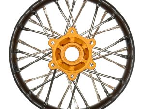 PRO 1/4 Pro-Spec Aluminum V2 Bead Rear Wheel Black/Gold (1): Pro
