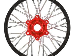 PRO 1/4 Pro-Spec Aluminum V2 Bead Rear Wheel Black/Red (1): Prom