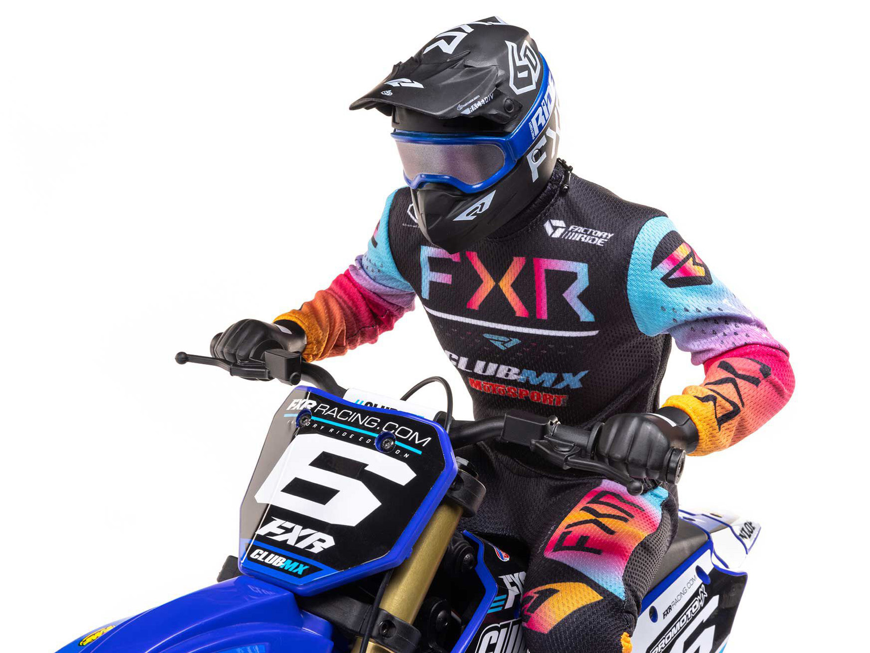 Losi 1/4 Promoto-MX Motorcycle RTR Club MX Blue - Image 11
