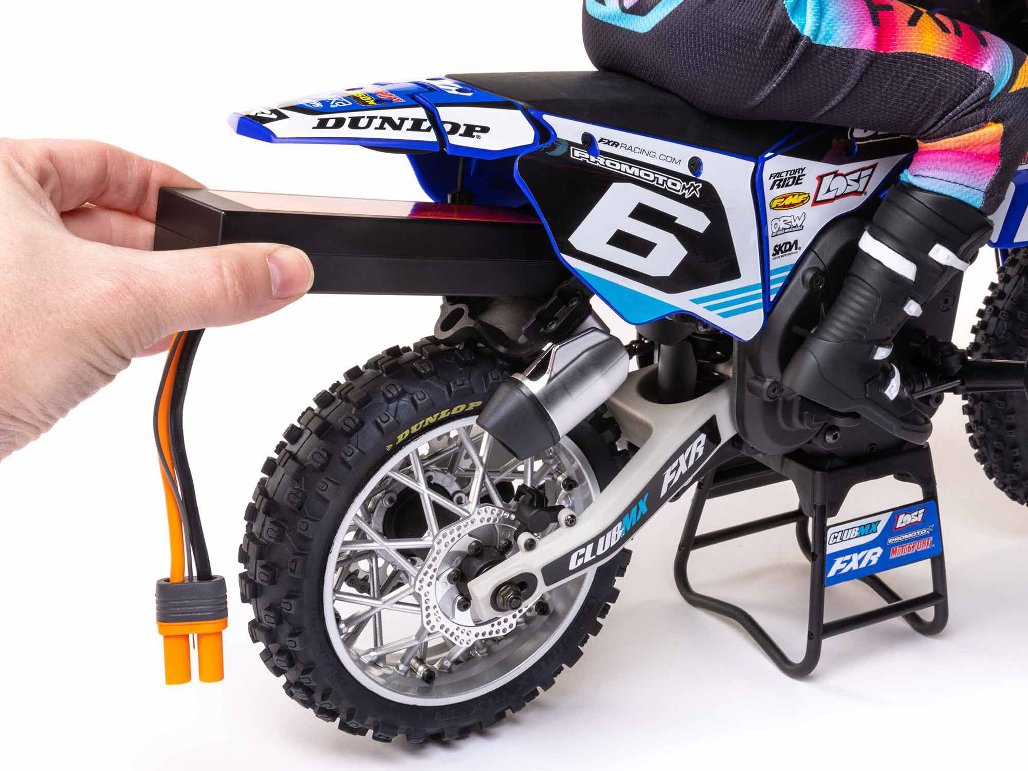 Losi 1/4 Promoto-MX Motorcycle RTR Club MX Blue - Image 14