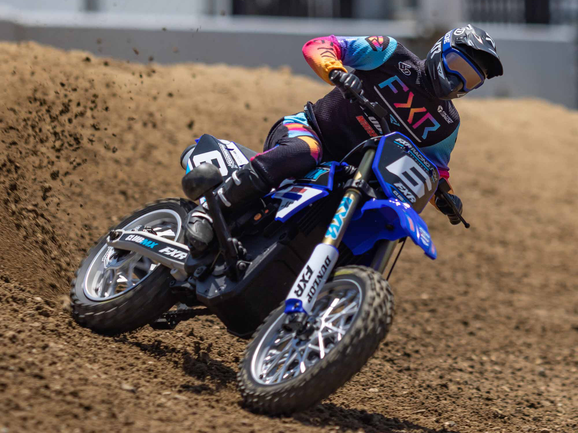 Losi 1/4 Promoto-MX Motorcycle RTR Club MX Blue - Image 22