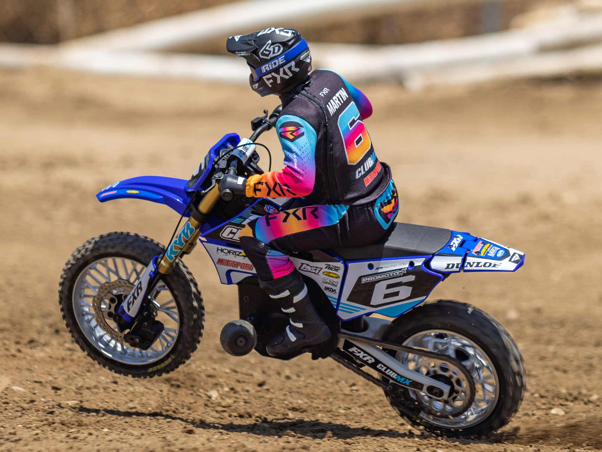 Losi 1/4 Promoto-MX Motorcycle RTR Club MX Blue - Image 23