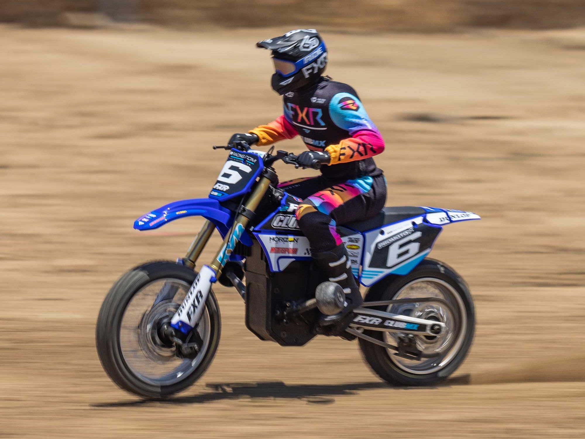 Losi 1/4 Promoto-MX Motorcycle RTR Club MX Blue - Image 24