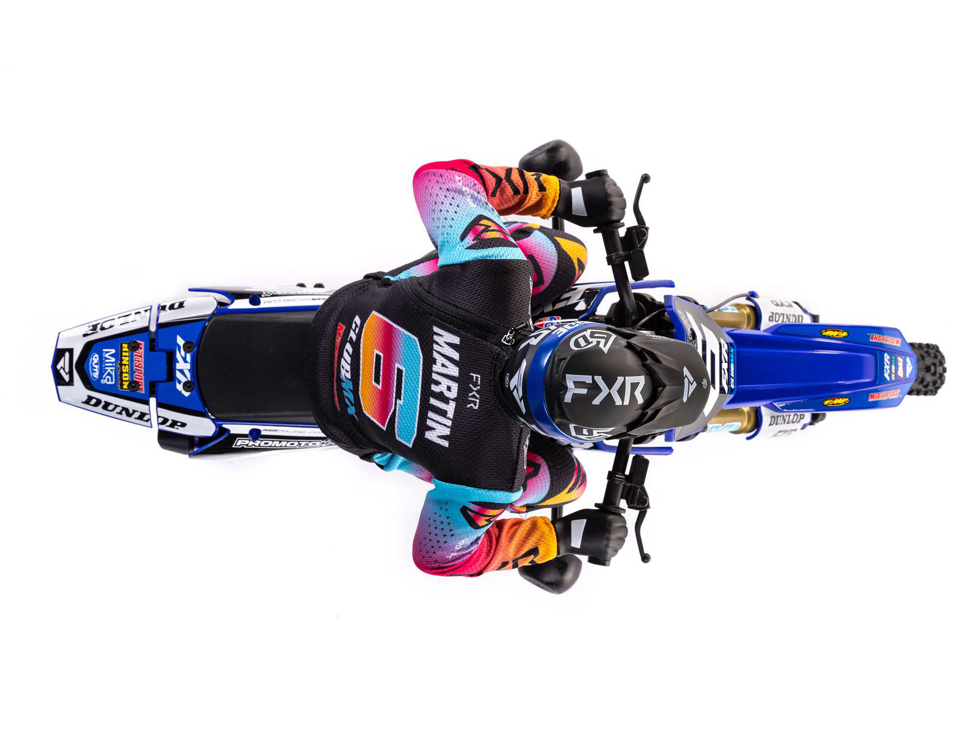 Losi 1/4 Promoto-MX Motorcycle RTR Club MX Blue - Image 10