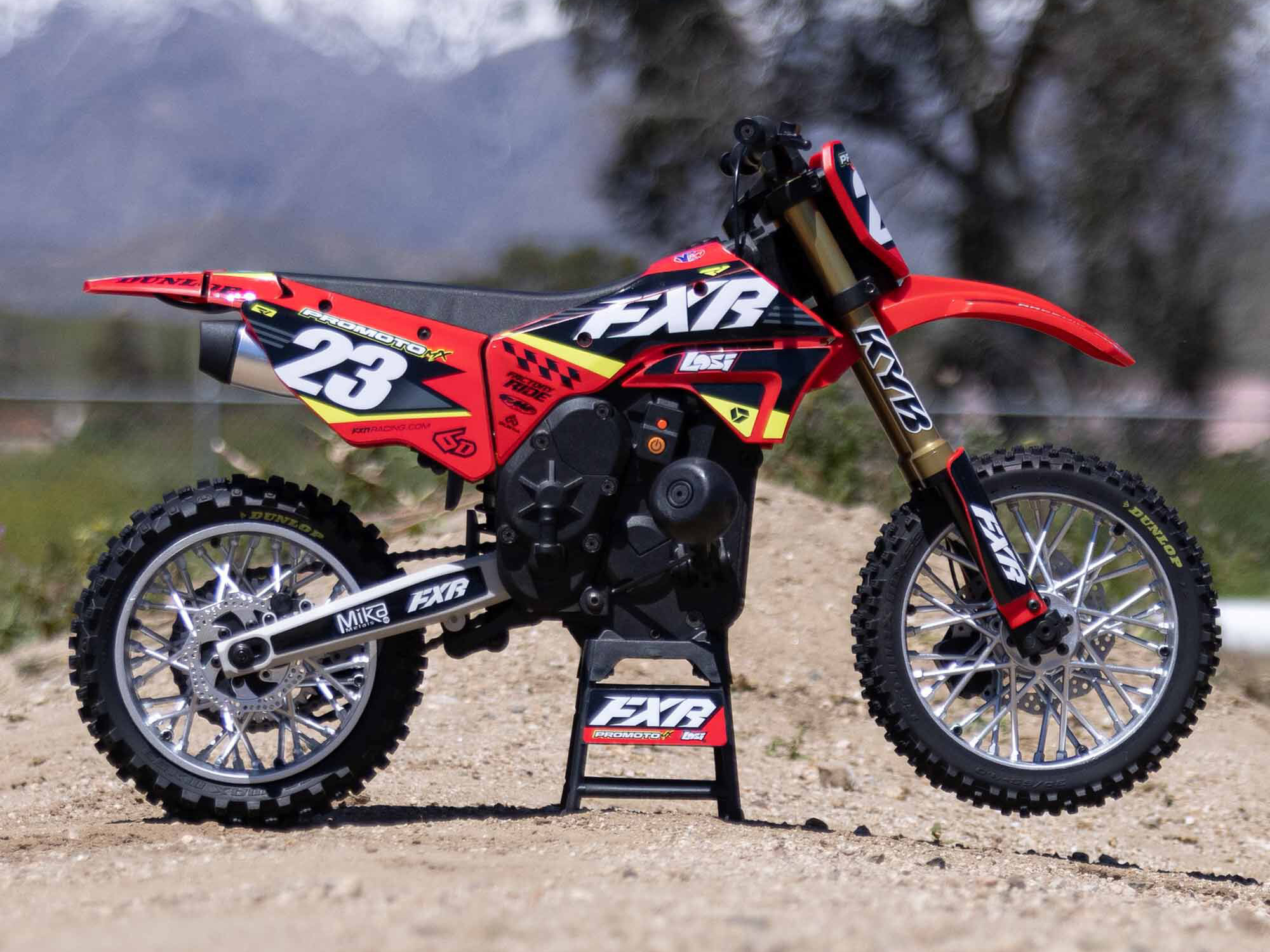 Losi 1/4 Promoto-MX Motorcycle RTR FXR Red - Image 19