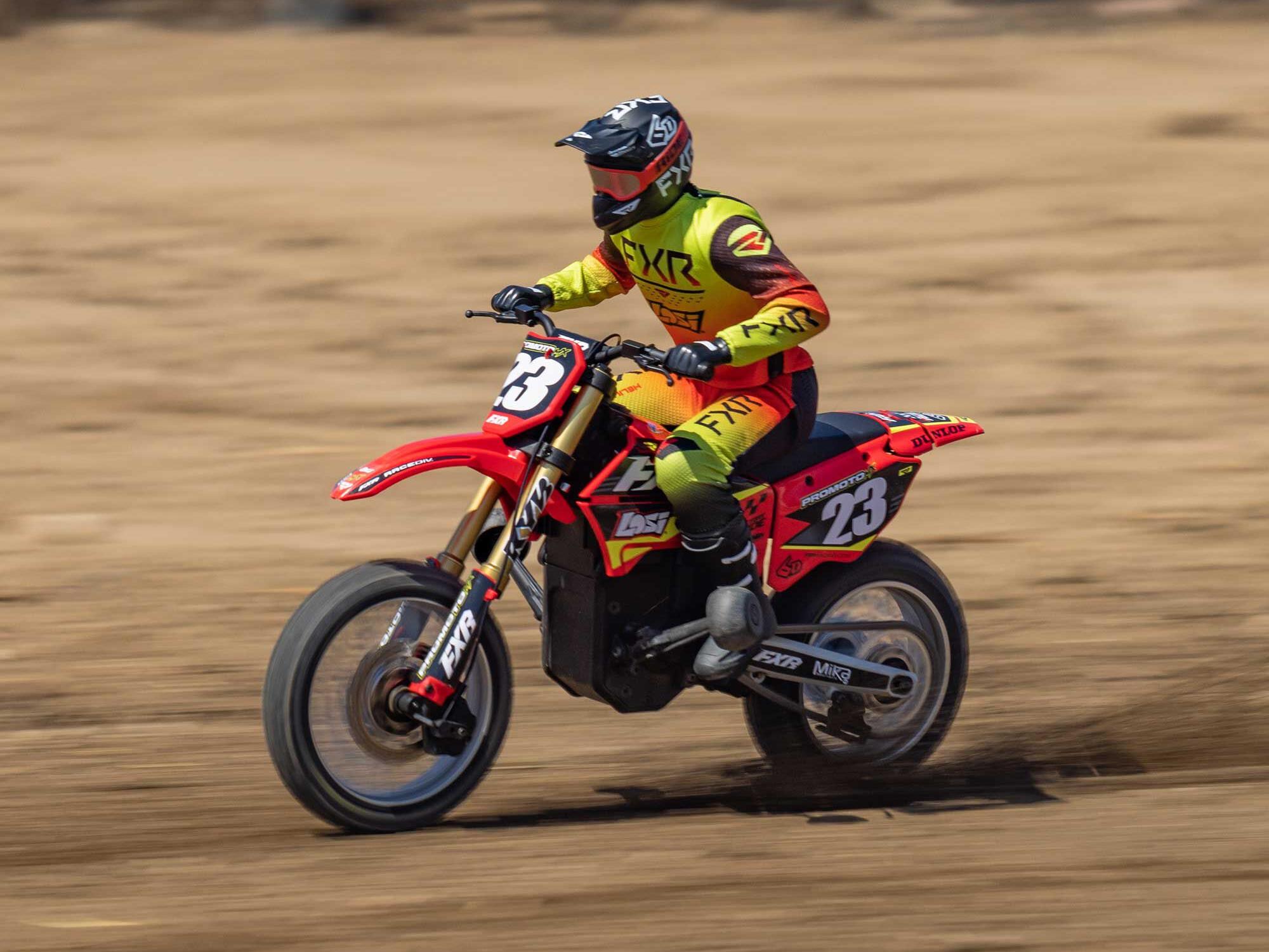 Losi 1/4 Promoto-MX Motorcycle RTR FXR Red - Image 20