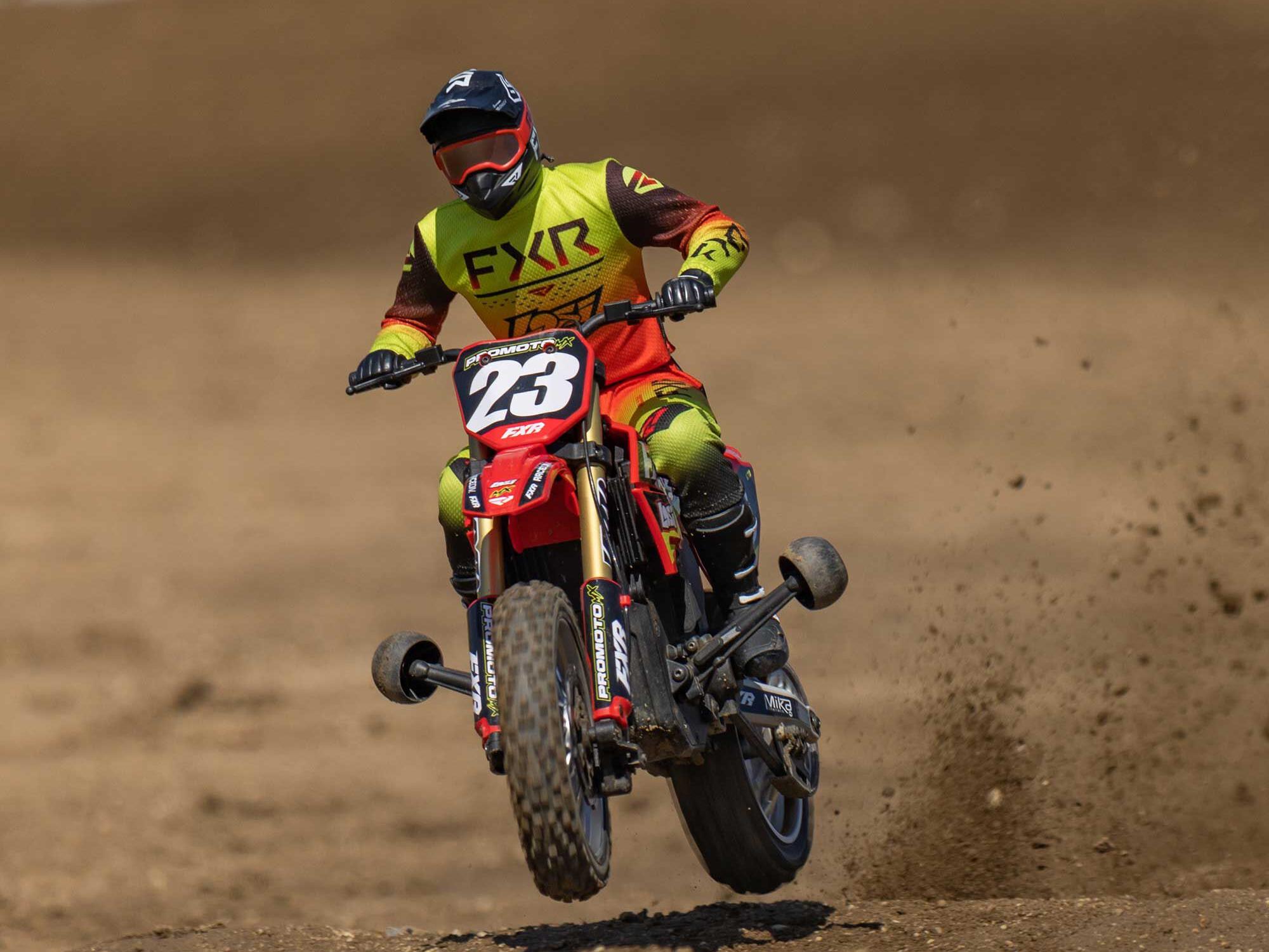 Losi 1/4 Promoto-MX Motorcycle RTR FXR Red - Image 24