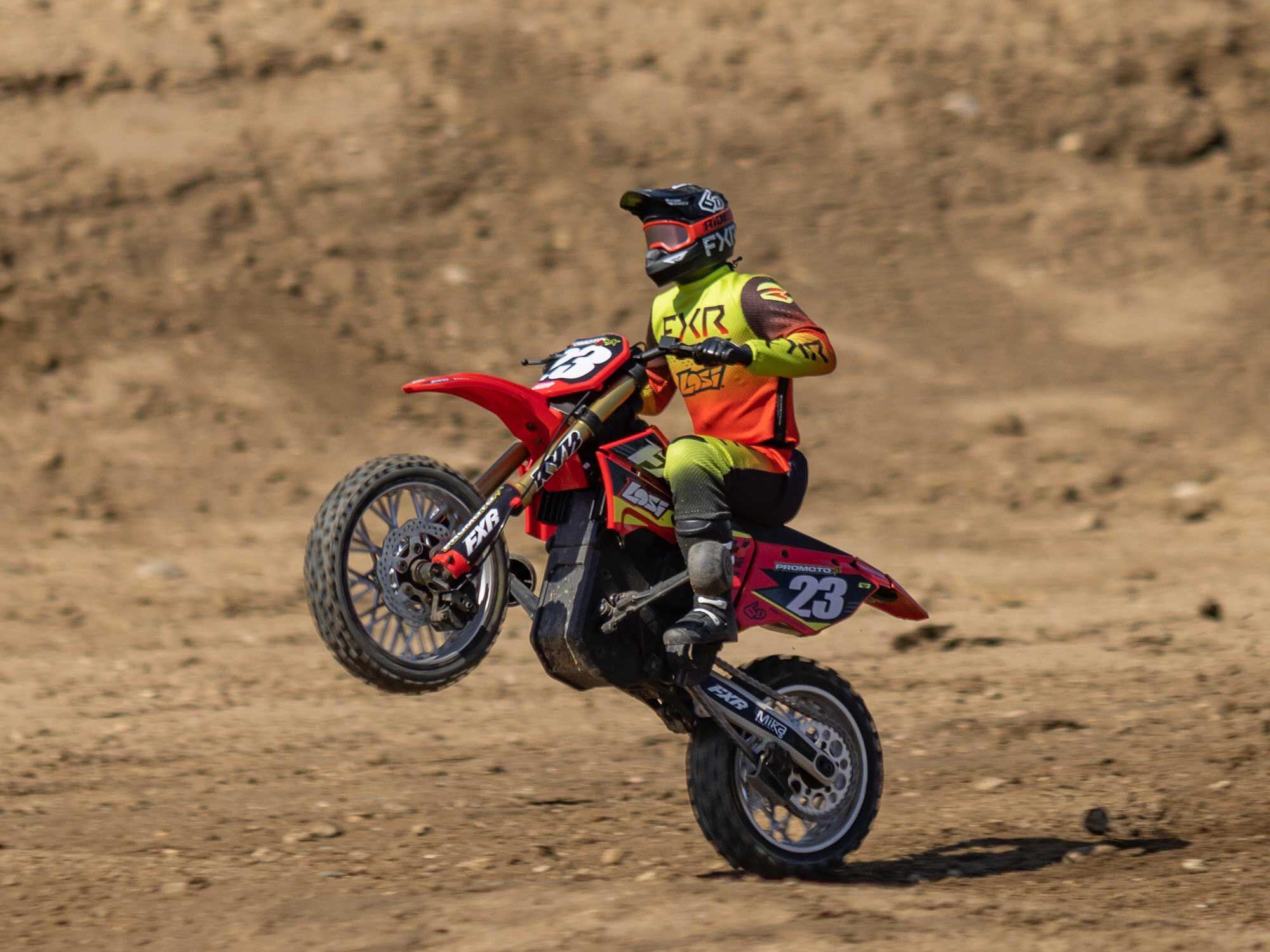 Losi 1/4 Promoto-MX Motorcycle RTR FXR Red - Image 25