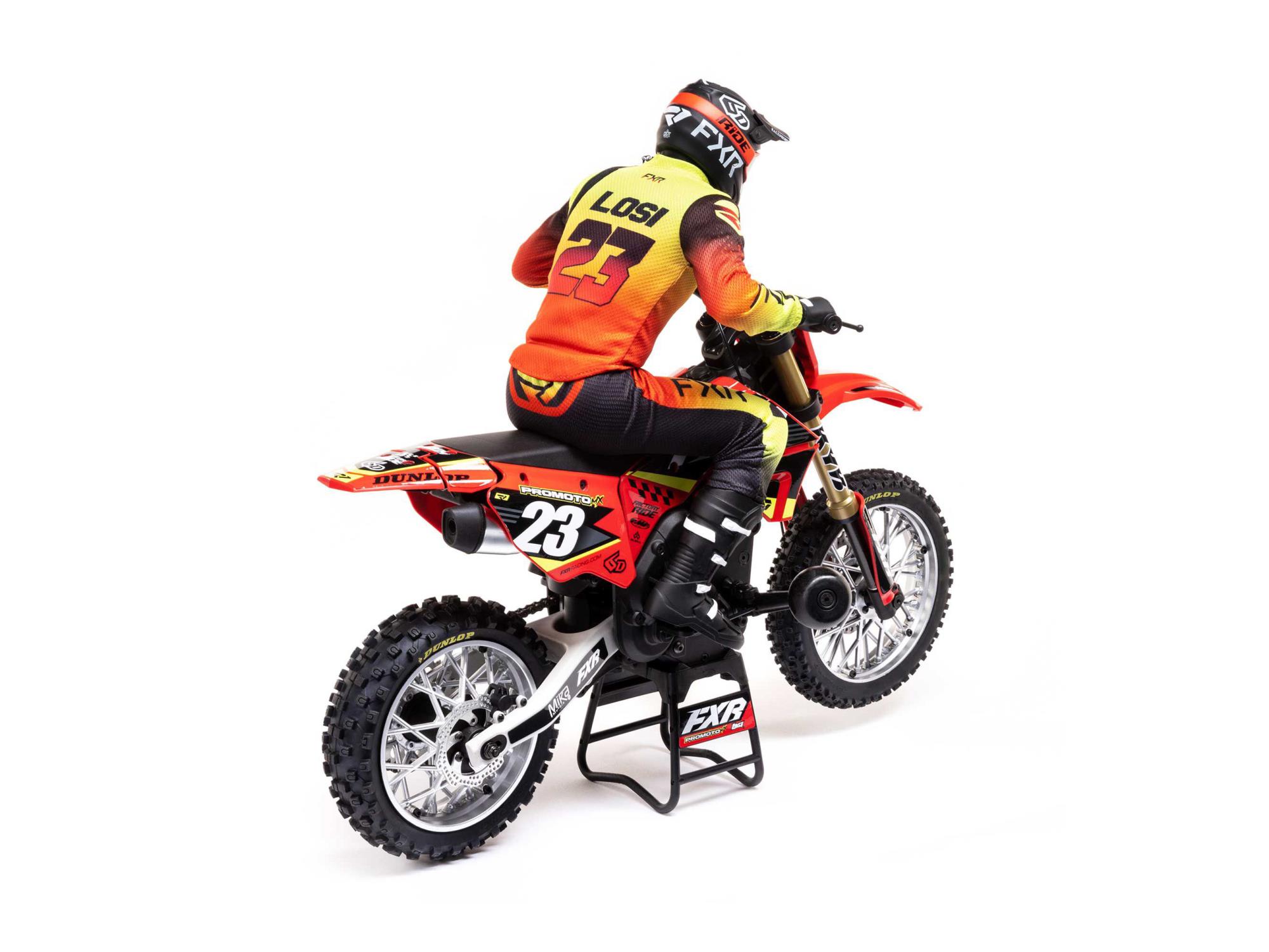 Losi 1/4 Promoto-MX Motorcycle RTR FXR Red - Image 4