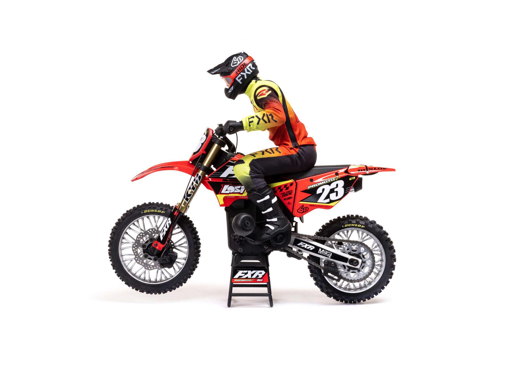 Losi 1/4 Promoto-MX Motorcycle RTR FXR Red - Image 6