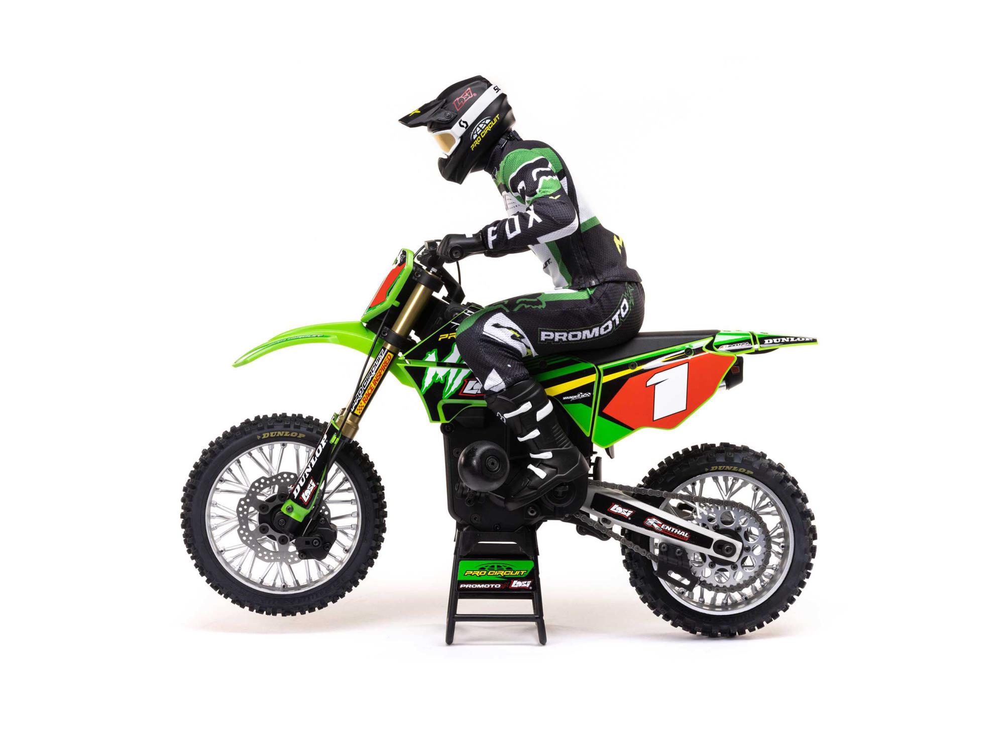 Losi 1/4 Promoto-MX Motorcycle RTR with Batt & Chg Pro Circuit - Image 4