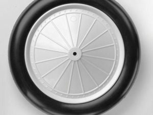 Dubro 1:4 Scale 7in diameter Vintage Wheels (1 pair per card)