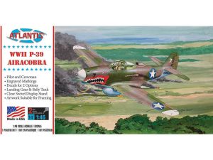 Atlantis Models 1:46 P-39 Airacobra with Swivel Stand