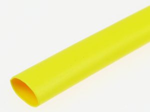 Dubro 1/4in Heat Shrink Tubing Yellow (3 pcs per package)