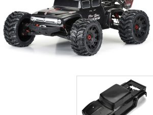 PRO 1/5 Pre-Cut Ford F-100 Bash Armor Black Body: Kraton 8S