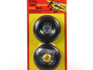 Dubro 1:5 Scale Tred Light J3 Wheels (1 pair per card)