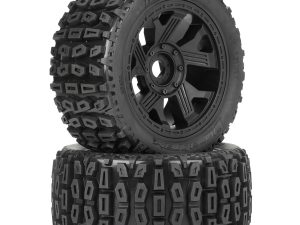 DURATRAX 1/6 Brutus F/R 5.7" Monster Truck Tires MTD 24mm Black Rippe
