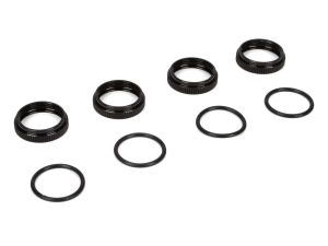 Team Losi Racing 16mm Shock Nuts and O-rings: 8B 3.0