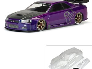 1/7 2002 Nissan Skyline GT-R R34 Clear Body: ARRMA Infractio