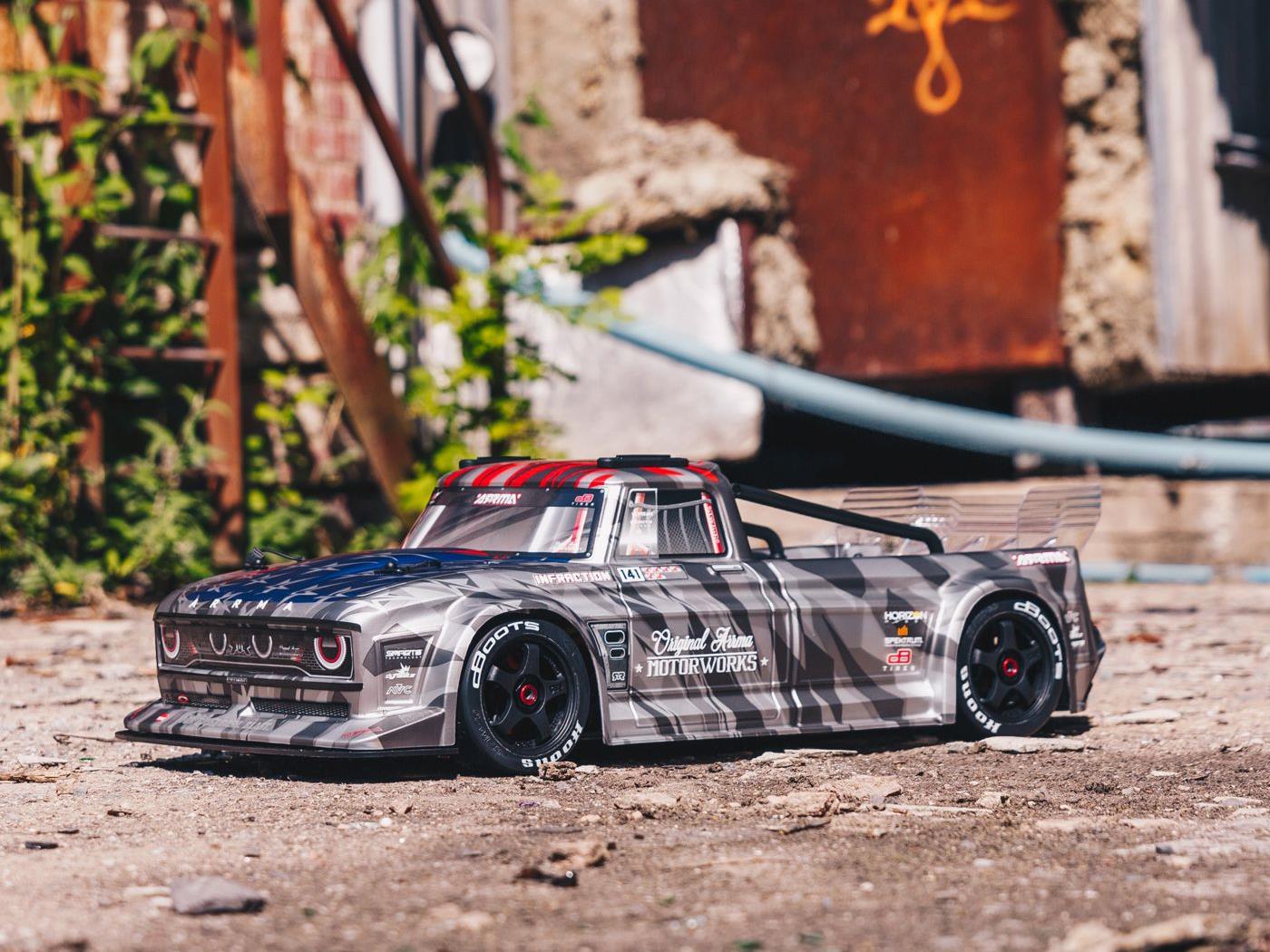 Arrma 1/7 INFRACTION 6S 4X4 BLX Resto-Mod Truck RTR Silver - Image 19