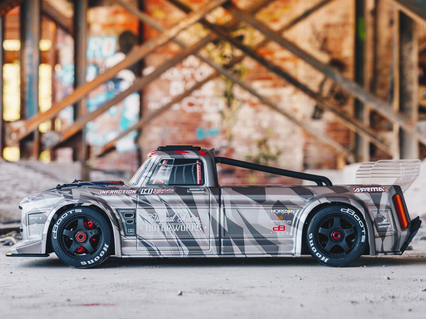 Arrma 1/7 INFRACTION 6S 4X4 BLX Resto-Mod Truck RTR Silver - Image 21