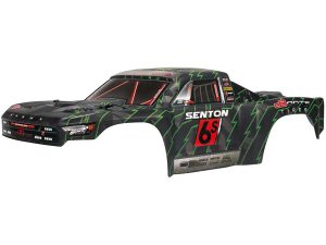 Arrma 1/7 Painted Body, Black/Green: SENTON 6S BLX