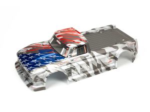 Arrma 1/7 Painted Body, Silver/Red: INFRACTION 6S BLX