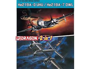Dragon 1/72 He219A-0 Uju/He219A-7 Owl(2In1