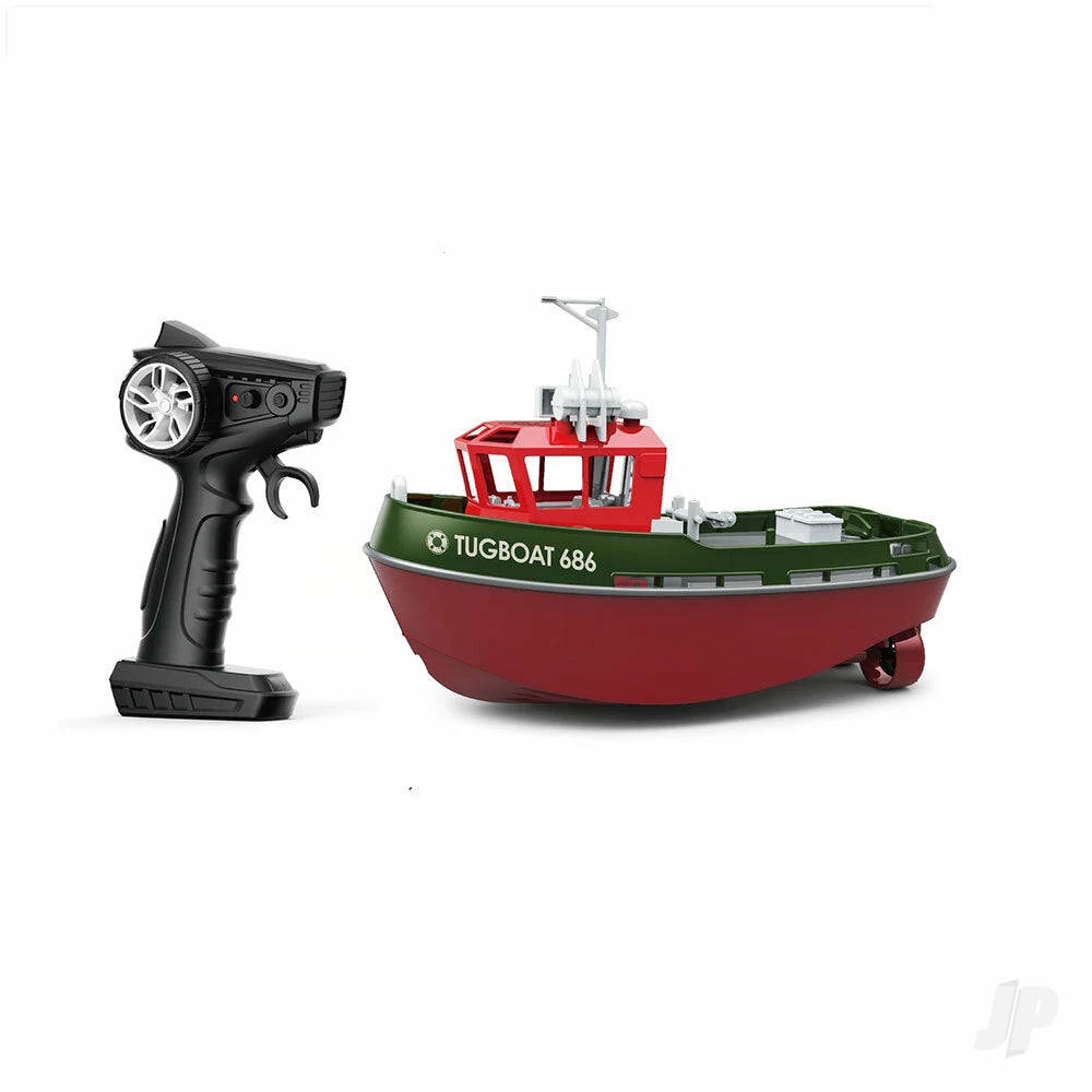 Henglong 1:72 Mini Tugboat, RTR, Green (230mm) - Image 4