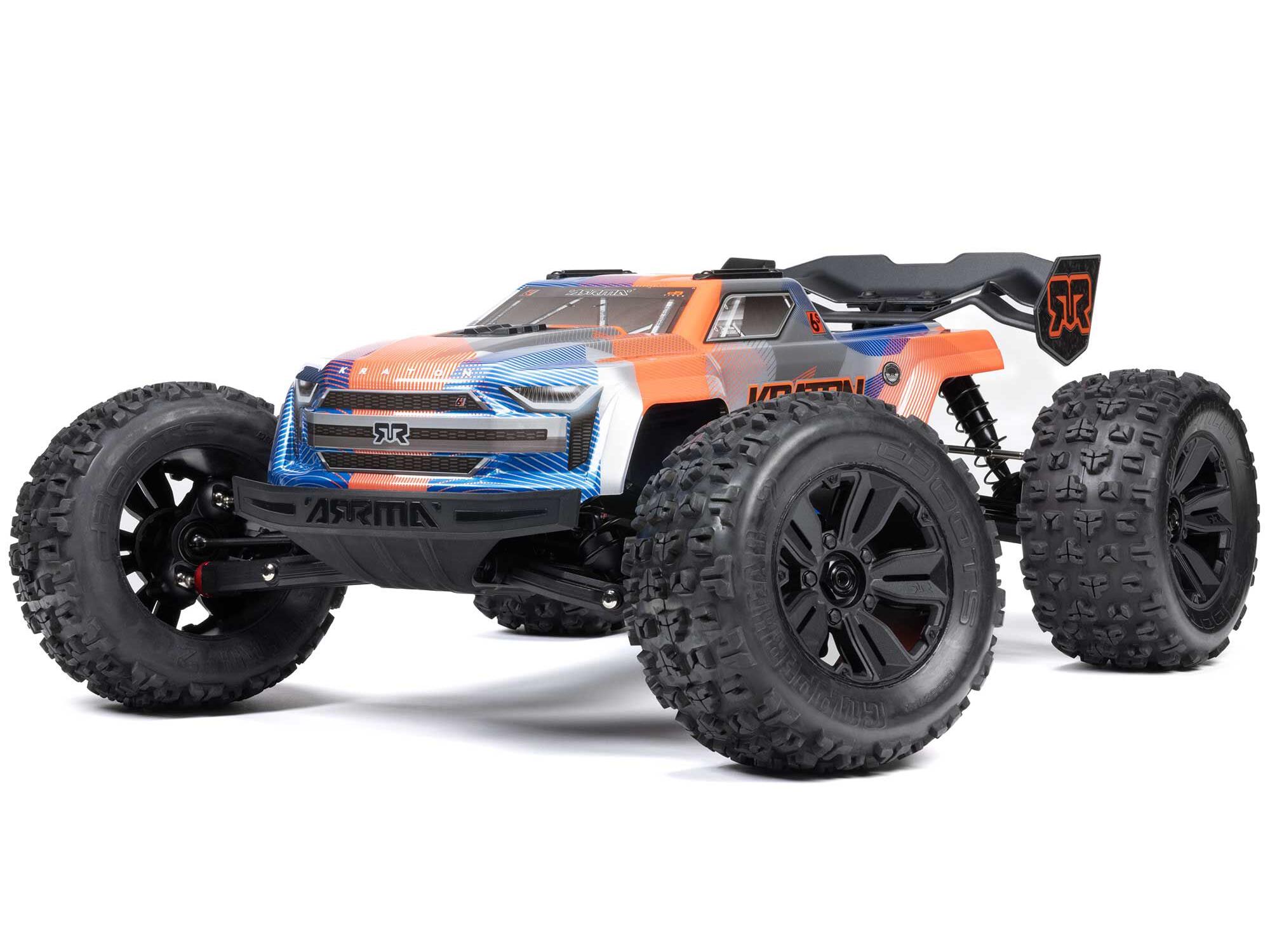 Arrma 1/8 KRATON 6S V6 4X4 BLX Speed Monster Truck RTR Blue/Orange
