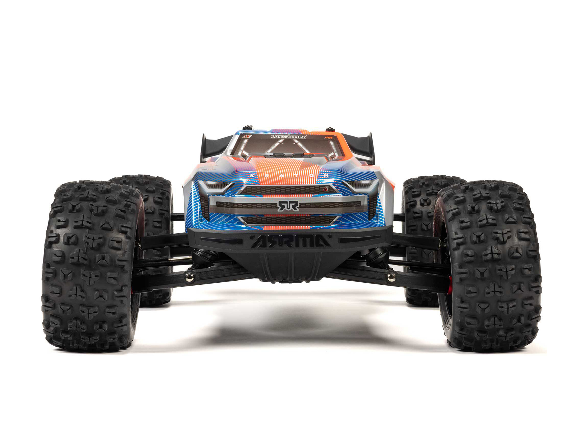 Arrma 1/8 KRATON 6S V6 4X4 BLX Speed Monster Truck RTR Blue/Orange - Image 3