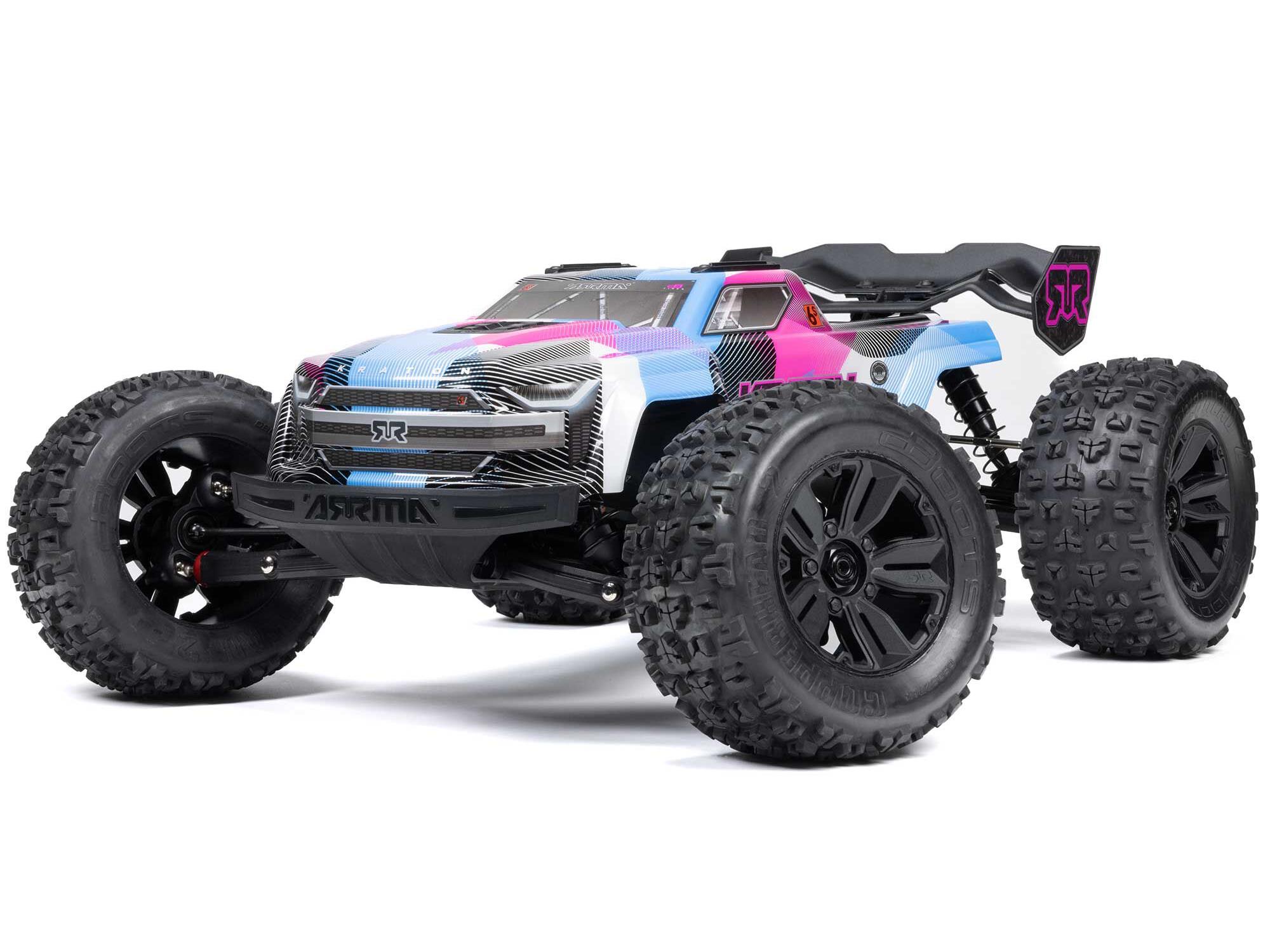 Arrma 1/8 KRATON 6S V6 4X4 BLX Speed Monster Truck RTR Blue/Pink