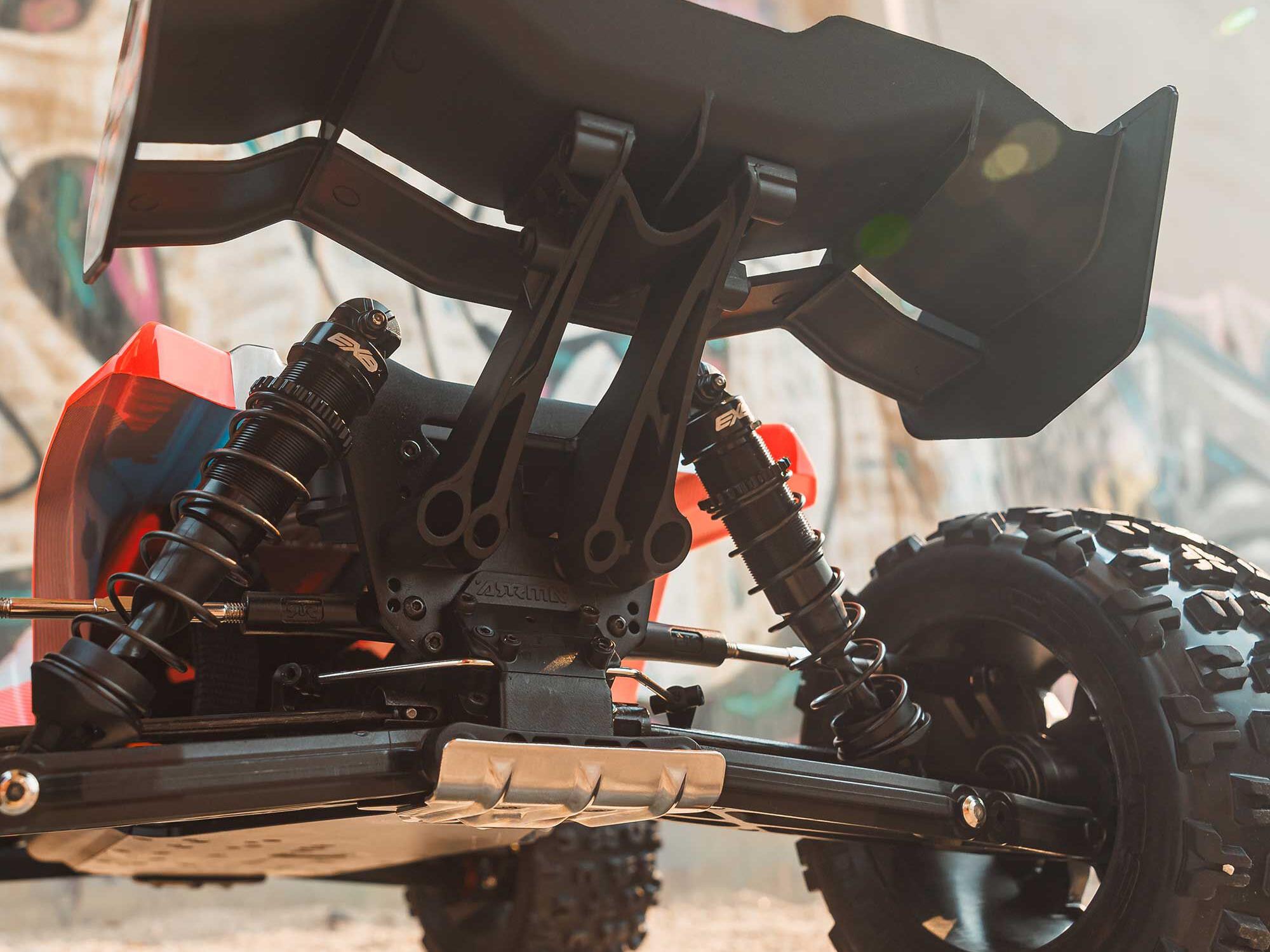 Arrma 1/8 KRATON 6S V6 4X4 BLX Speed Monster Truck RTR Blue/Pink - Image 12