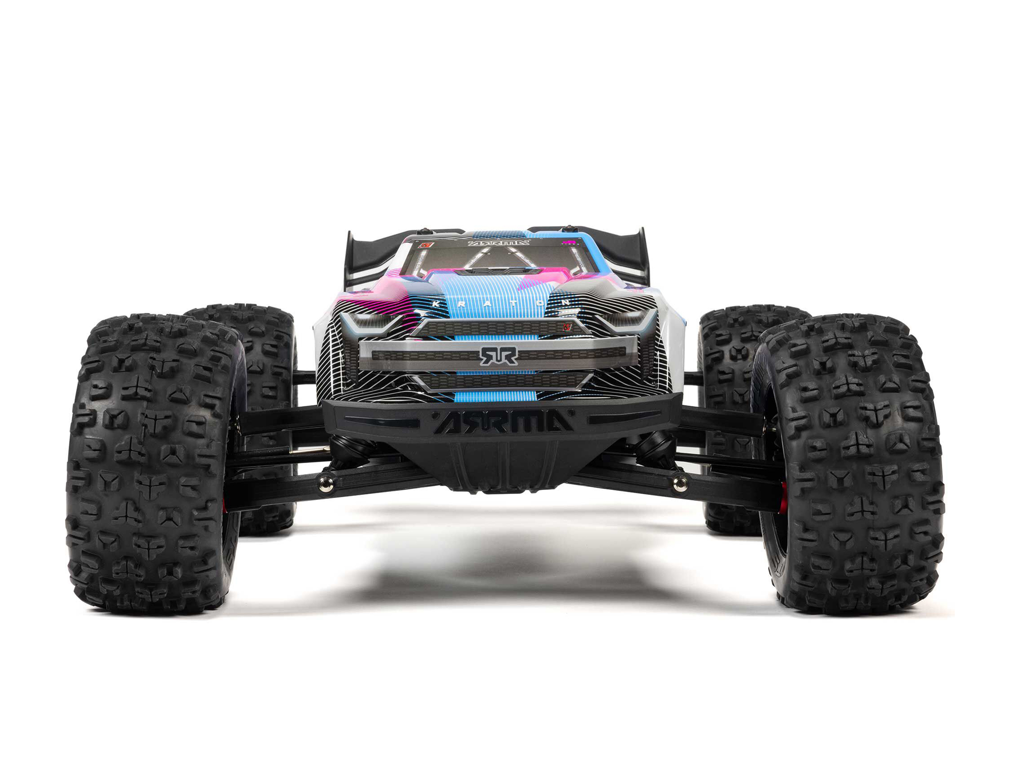 Arrma 1/8 KRATON 6S V6 4X4 BLX Speed Monster Truck RTR Blue/Pink - Image 3